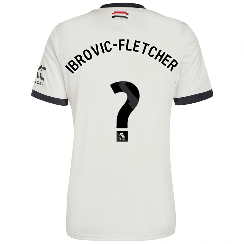 Kinderen Edward Ibrovic-Fletcher #0 Gebroken Wit Thuisshirt Derde Tenue 2024/25 T-Shirt