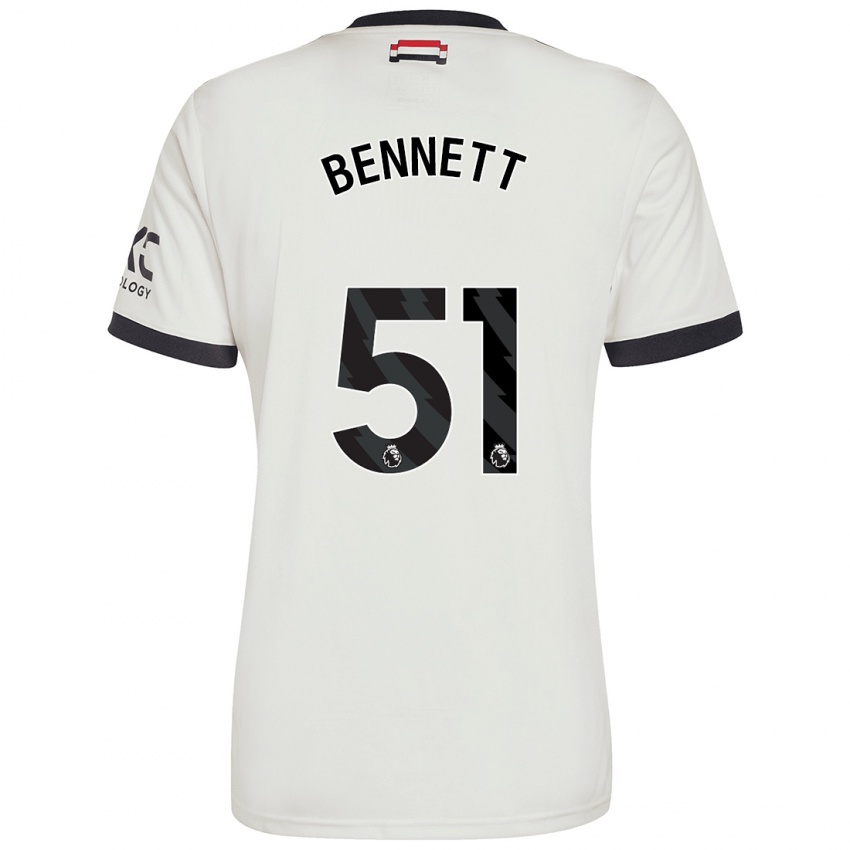 Kinderen Rhys Bennett #51 Gebroken Wit Thuisshirt Derde Tenue 2024/25 T-Shirt