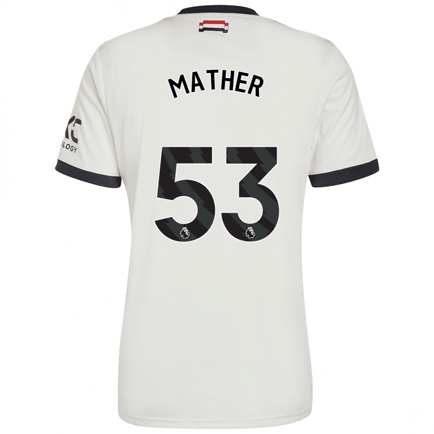 Kinderen Sam Mather #53 Gebroken Wit Thuisshirt Derde Tenue 2024/25 T-Shirt