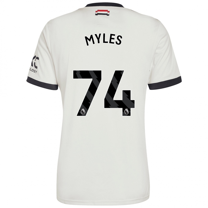 Kinderen Tom Myles #74 Gebroken Wit Thuisshirt Derde Tenue 2024/25 T-Shirt