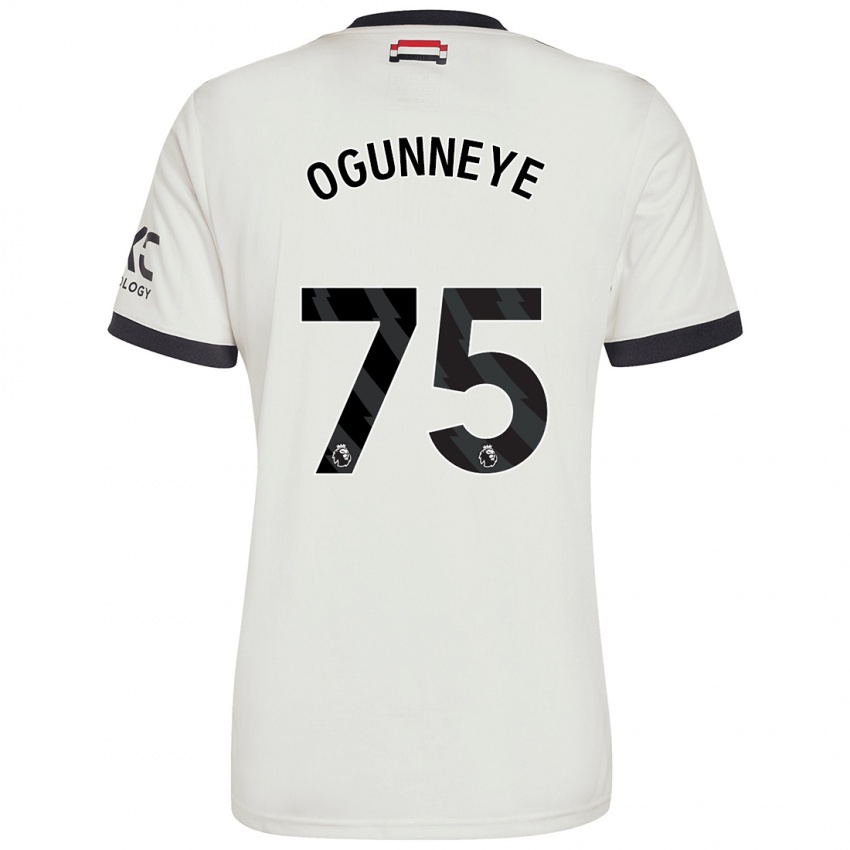 Kinderen Habeeb Ogunneye #75 Gebroken Wit Thuisshirt Derde Tenue 2024/25 T-Shirt