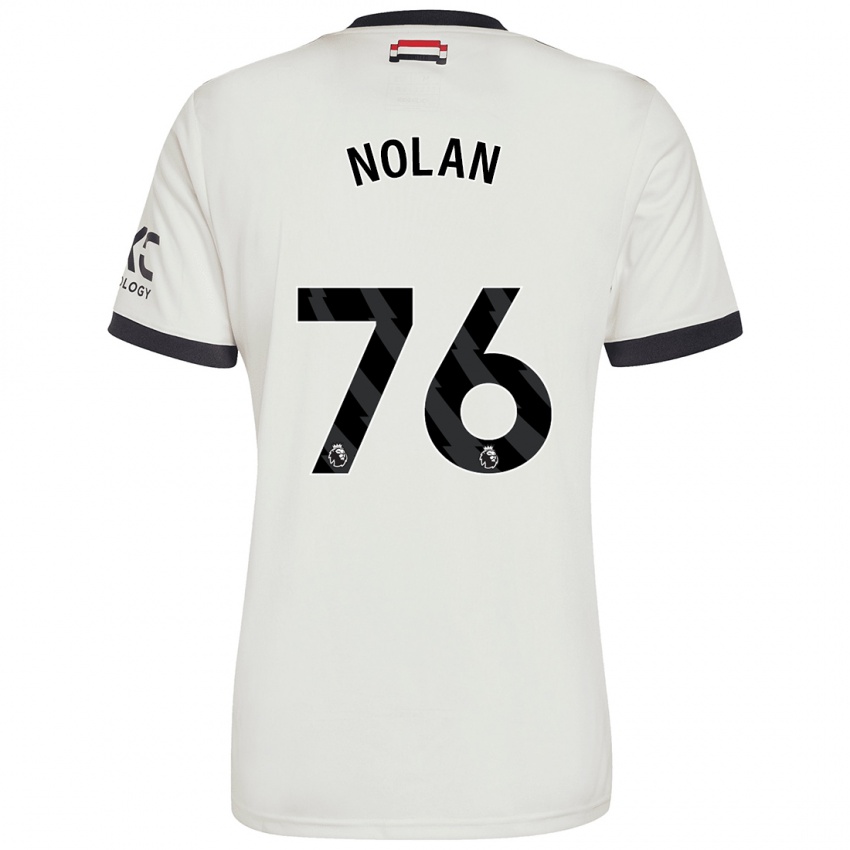 Kinderen James Nolan #76 Gebroken Wit Thuisshirt Derde Tenue 2024/25 T-Shirt