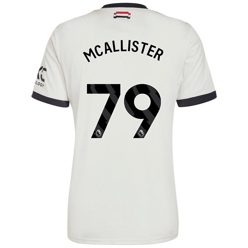 Kinderen Finley Mcallister #79 Gebroken Wit Thuisshirt Derde Tenue 2024/25 T-Shirt