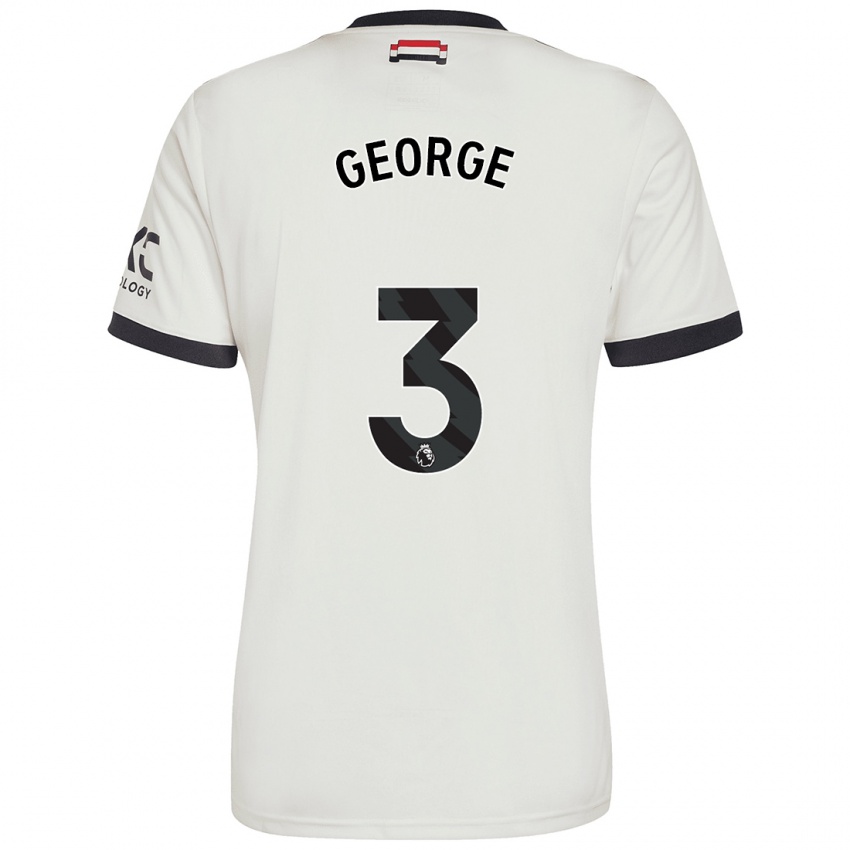 Kinderen Gabby George #3 Gebroken Wit Thuisshirt Derde Tenue 2024/25 T-Shirt