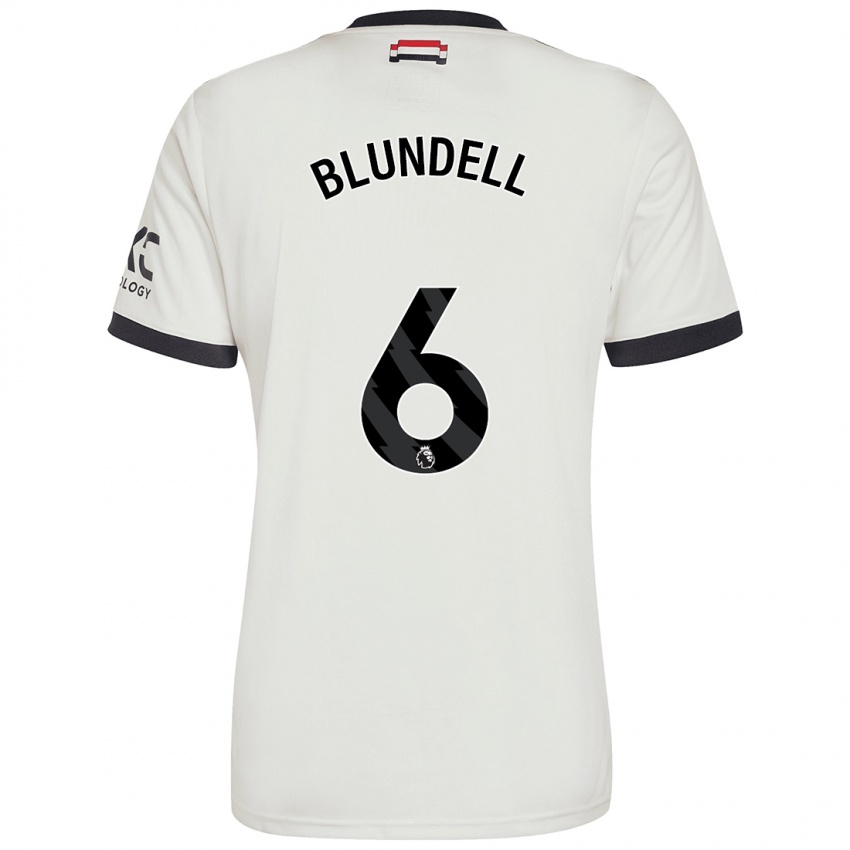 Kinderen Hannah Blundell #6 Gebroken Wit Thuisshirt Derde Tenue 2024/25 T-Shirt