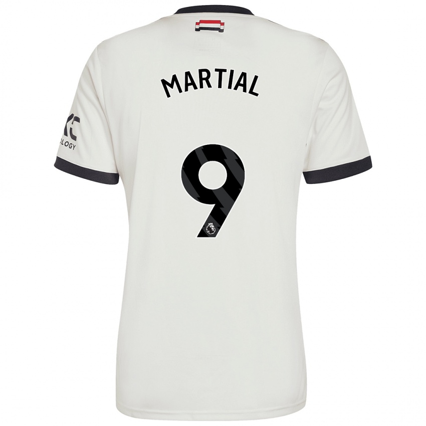 Kinderen Anthony Martial #9 Gebroken Wit Thuisshirt Derde Tenue 2024/25 T-Shirt