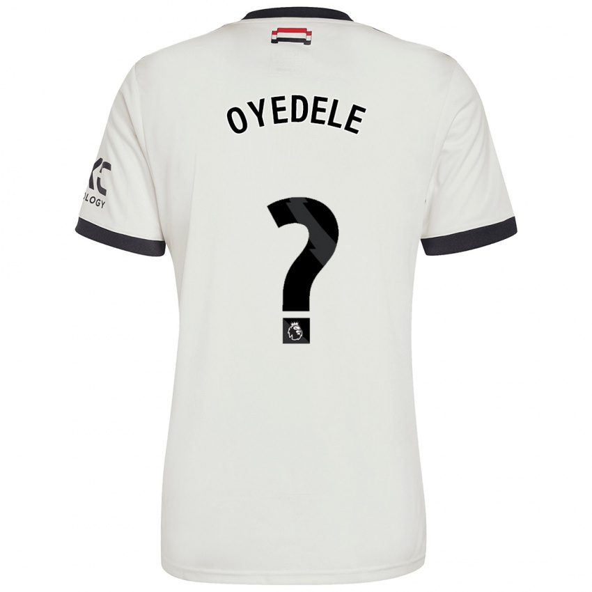 Kinderen Maxi Oyedele #0 Gebroken Wit Thuisshirt Derde Tenue 2024/25 T-Shirt