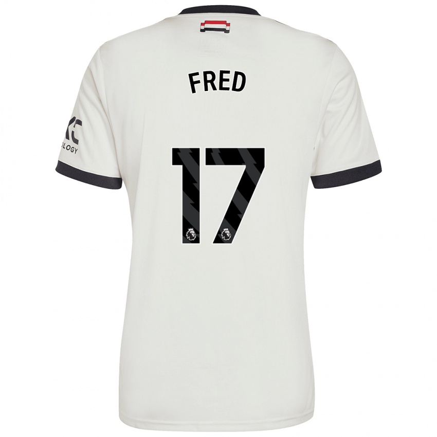 Kinderen Fred #17 Gebroken Wit Thuisshirt Derde Tenue 2024/25 T-Shirt