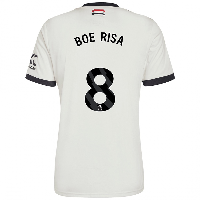 Kinderen Vilde Boe Risa #8 Gebroken Wit Thuisshirt Derde Tenue 2024/25 T-Shirt