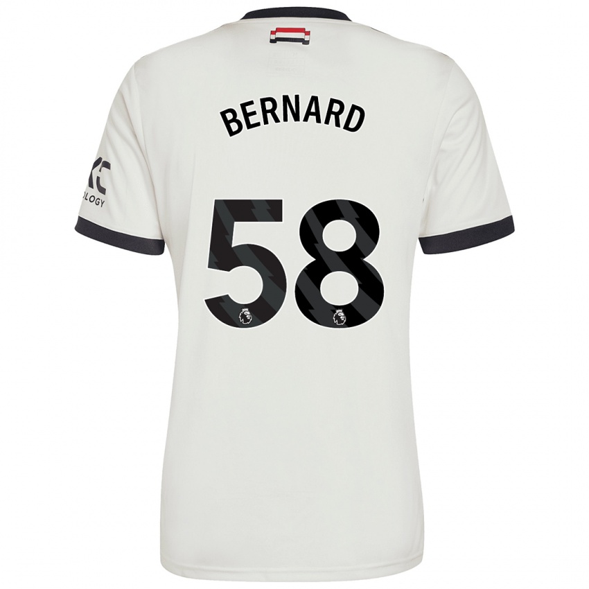 Kinderen Bernard #58 Gebroken Wit Thuisshirt Derde Tenue 2024/25 T-Shirt