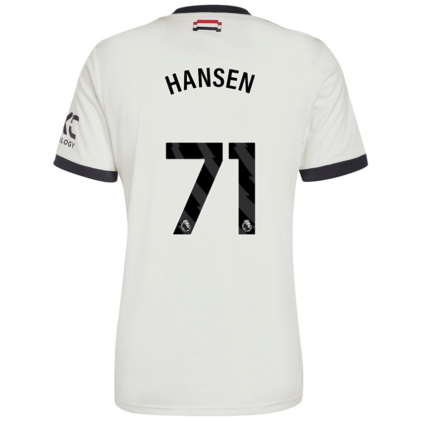 Kinderen Isak Hansen-Aaroen #71 Gebroken Wit Thuisshirt Derde Tenue 2024/25 T-Shirt