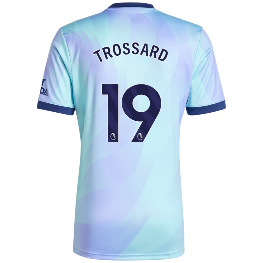 Kinderen Leandro Trossard #19 Aqua Thuisshirt Derde Tenue 2024/25 T-Shirt