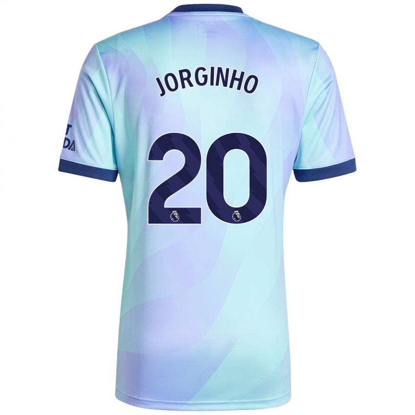 Kinderen Jorginho #20 Aqua Thuisshirt Derde Tenue 2024/25 T-Shirt