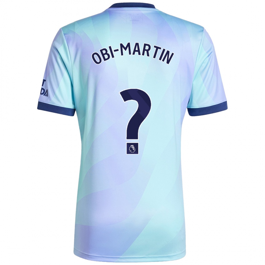 Kinderen Chido Obi-Martin #0 Aqua Thuisshirt Derde Tenue 2024/25 T-Shirt