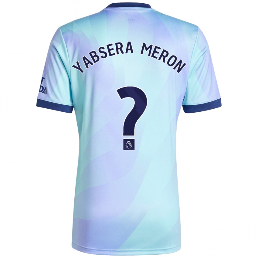 Kinderen Yabsera Meron #0 Aqua Thuisshirt Derde Tenue 2024/25 T-Shirt