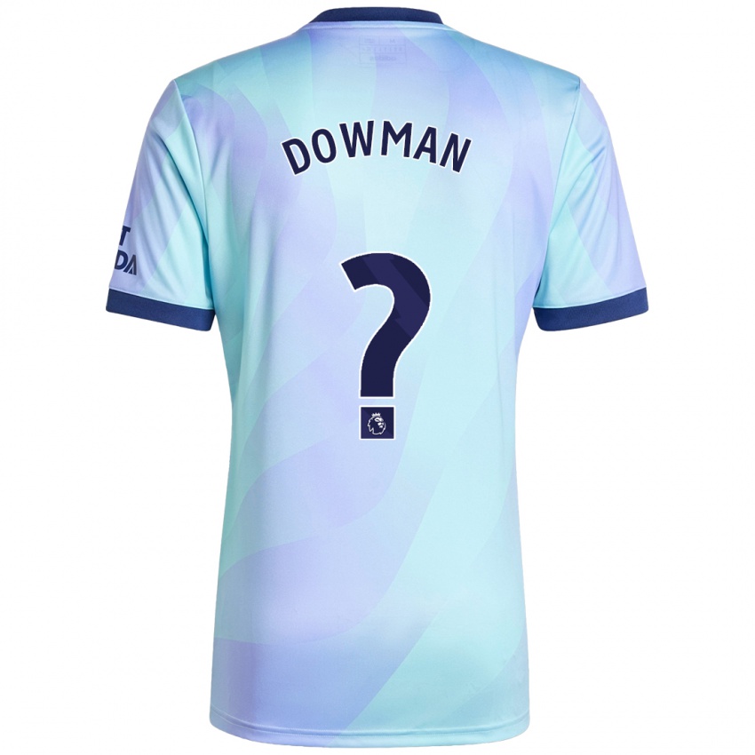 Kinderen Max Dowman #0 Aqua Thuisshirt Derde Tenue 2024/25 T-Shirt