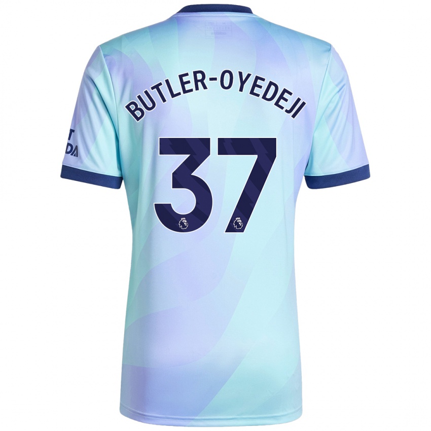 Kinderen Nathan Butler-Oyedeji #37 Aqua Thuisshirt Derde Tenue 2024/25 T-Shirt