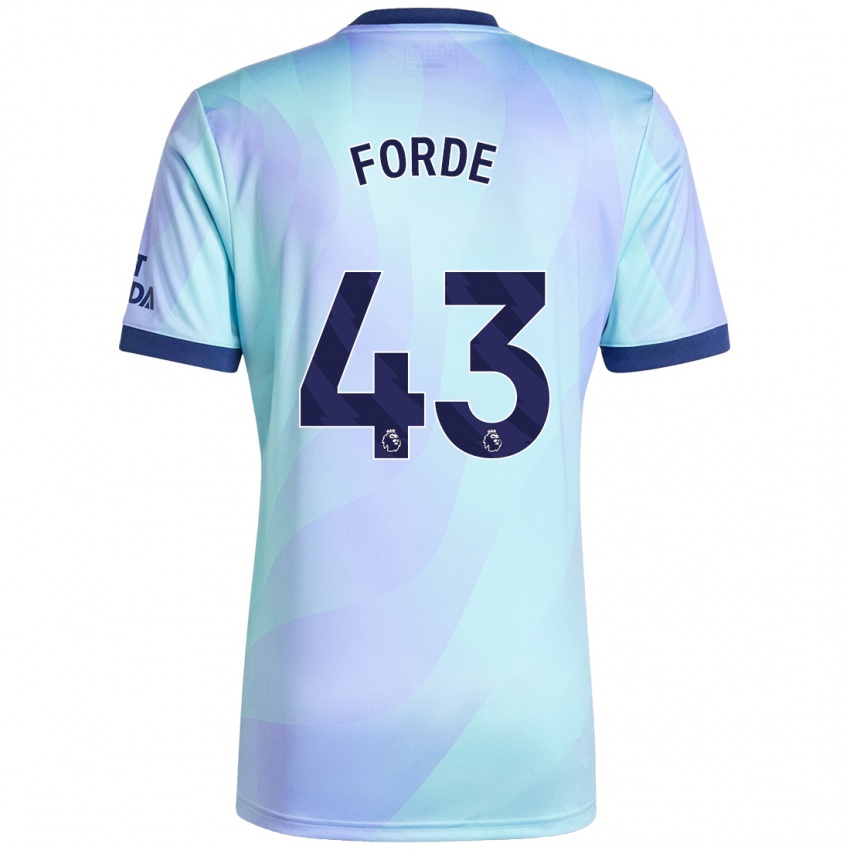 Kinderen Romari Forde #43 Aqua Thuisshirt Derde Tenue 2024/25 T-Shirt