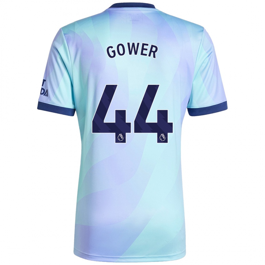 Kinderen Jimi Gower #44 Aqua Thuisshirt Derde Tenue 2024/25 T-Shirt