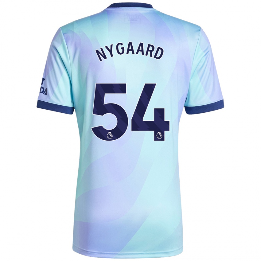 Kinderen Lucas Nygaard #54 Aqua Thuisshirt Derde Tenue 2024/25 T-Shirt