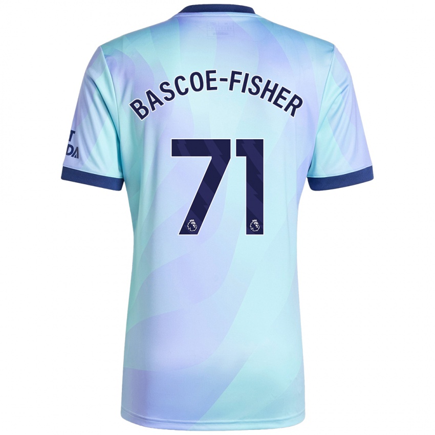 Kinderen Jakai Bascoe-Fisher #71 Aqua Thuisshirt Derde Tenue 2024/25 T-Shirt