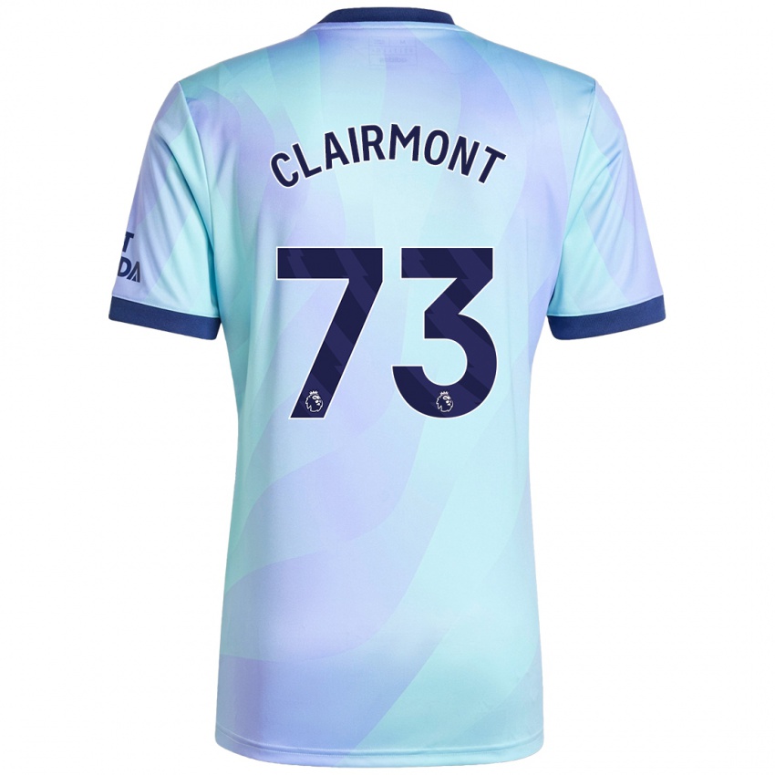 Kinderen Reece Clairmont #73 Aqua Thuisshirt Derde Tenue 2024/25 T-Shirt