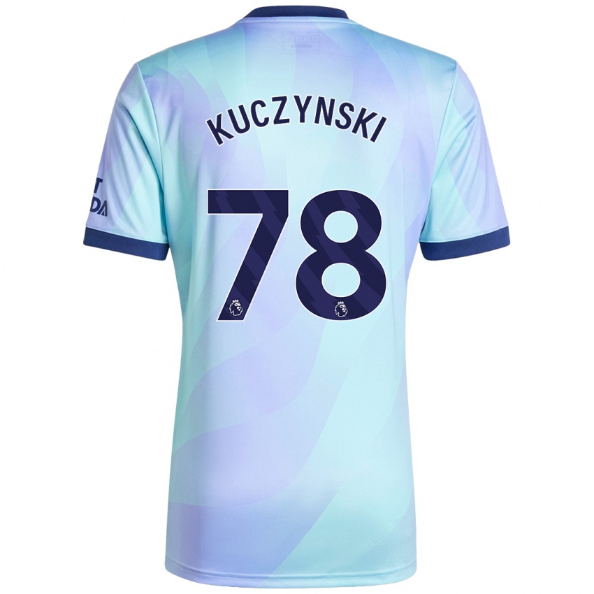 Kinderen Max Kuczynski #78 Aqua Thuisshirt Derde Tenue 2024/25 T-Shirt