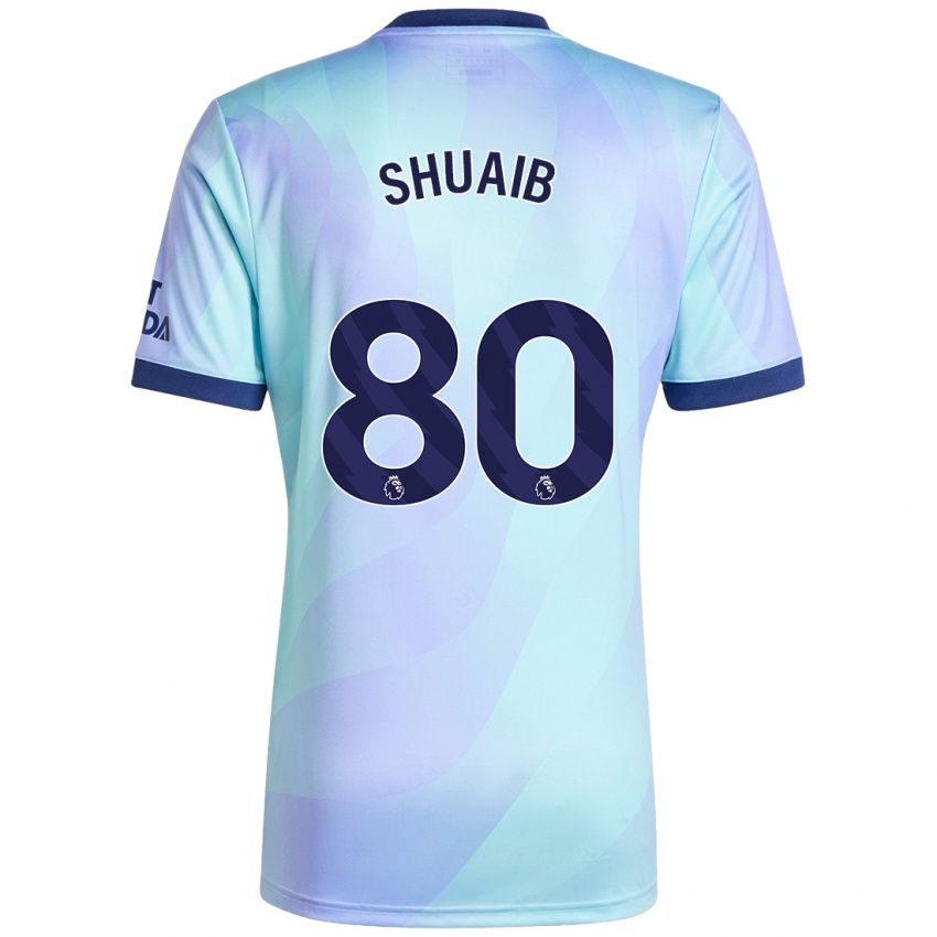 Kinderen Zac Shuaib #80 Aqua Thuisshirt Derde Tenue 2024/25 T-Shirt