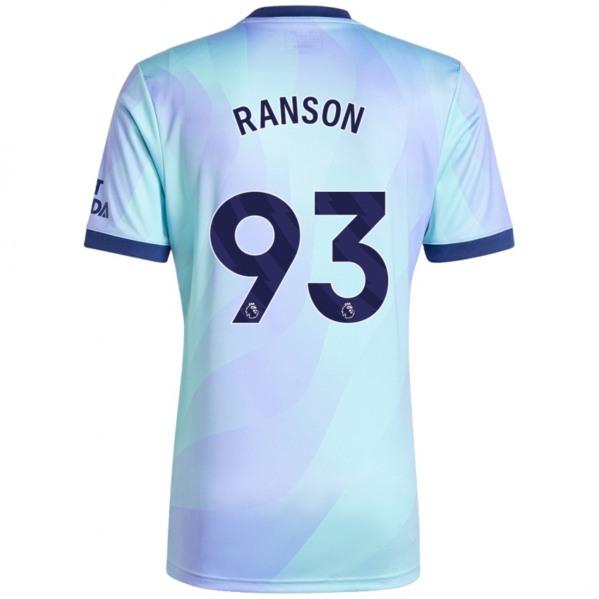 Kinderen Khari Ranson #93 Aqua Thuisshirt Derde Tenue 2024/25 T-Shirt