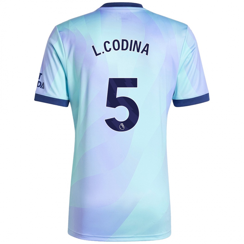 Kinderen Laia Codina #5 Aqua Thuisshirt Derde Tenue 2024/25 T-Shirt