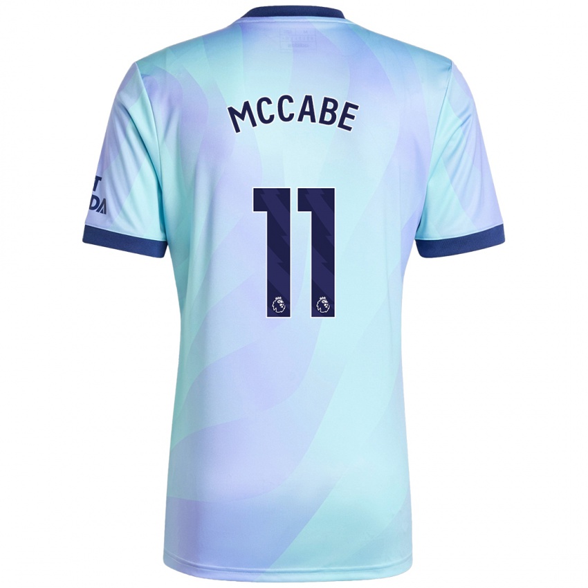 Kinderen Katie Mccabe #11 Aqua Thuisshirt Derde Tenue 2024/25 T-Shirt