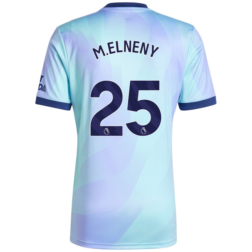 Kinderen Mohamed Elneny #25 Aqua Thuisshirt Derde Tenue 2024/25 T-Shirt