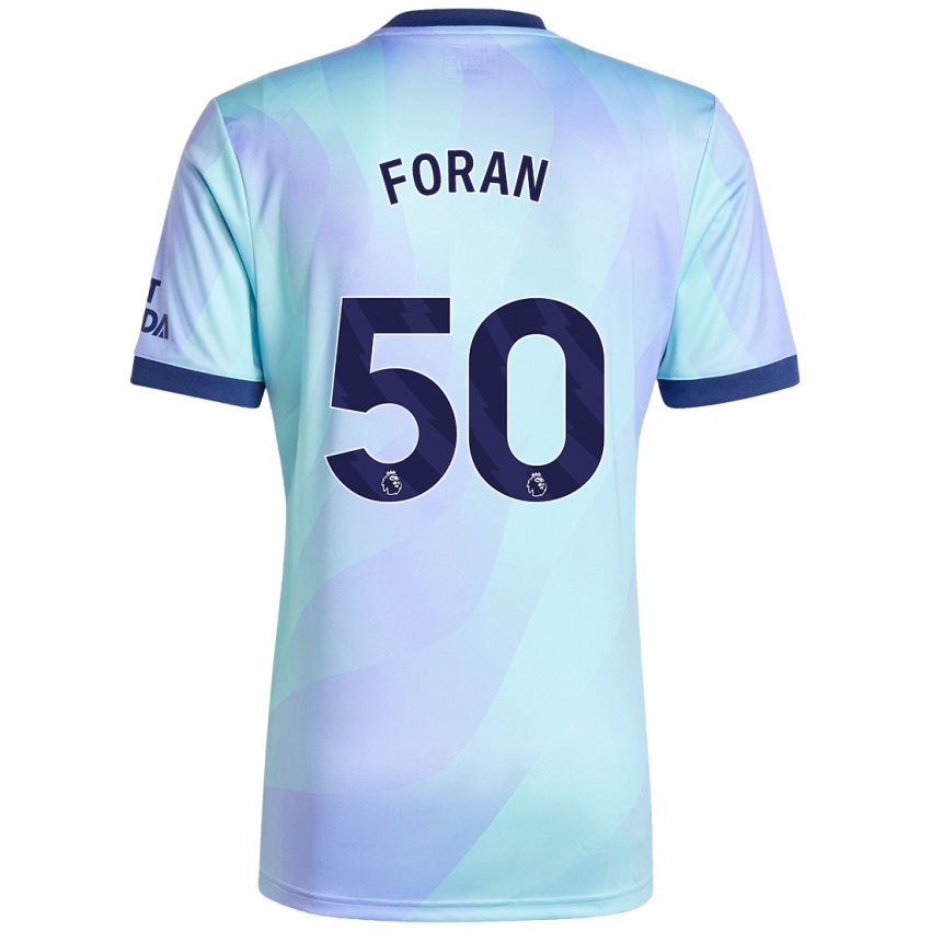 Kinderen Taylor Foran #50 Aqua Thuisshirt Derde Tenue 2024/25 T-Shirt