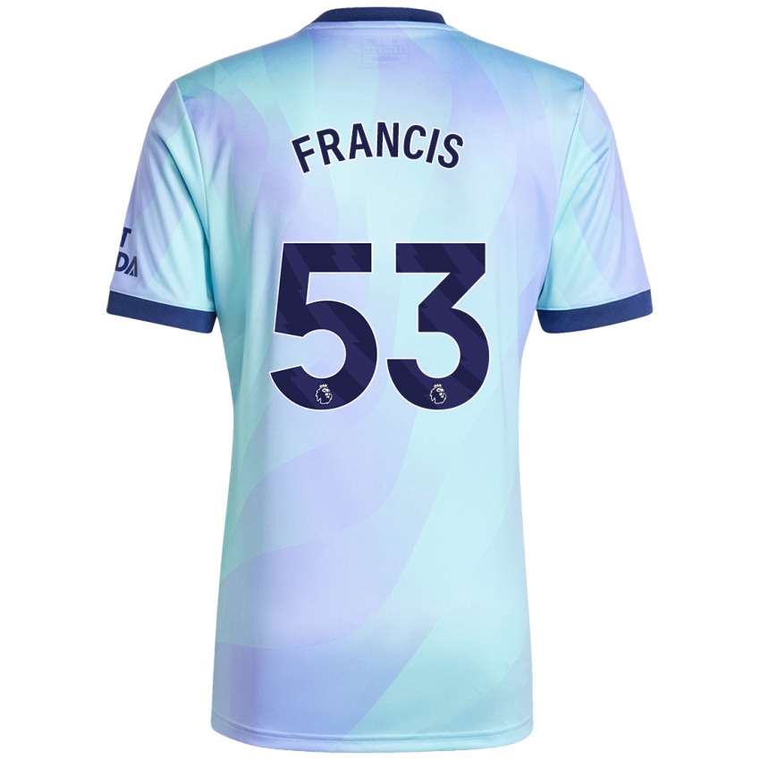 Kinderen Jack Henry Francis #53 Aqua Thuisshirt Derde Tenue 2024/25 T-Shirt