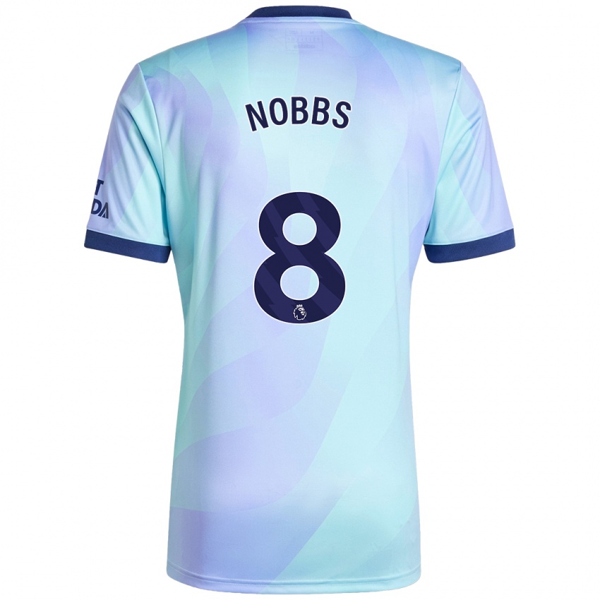 Kinderen Nobbs #8 Aqua Thuisshirt Derde Tenue 2024/25 T-Shirt