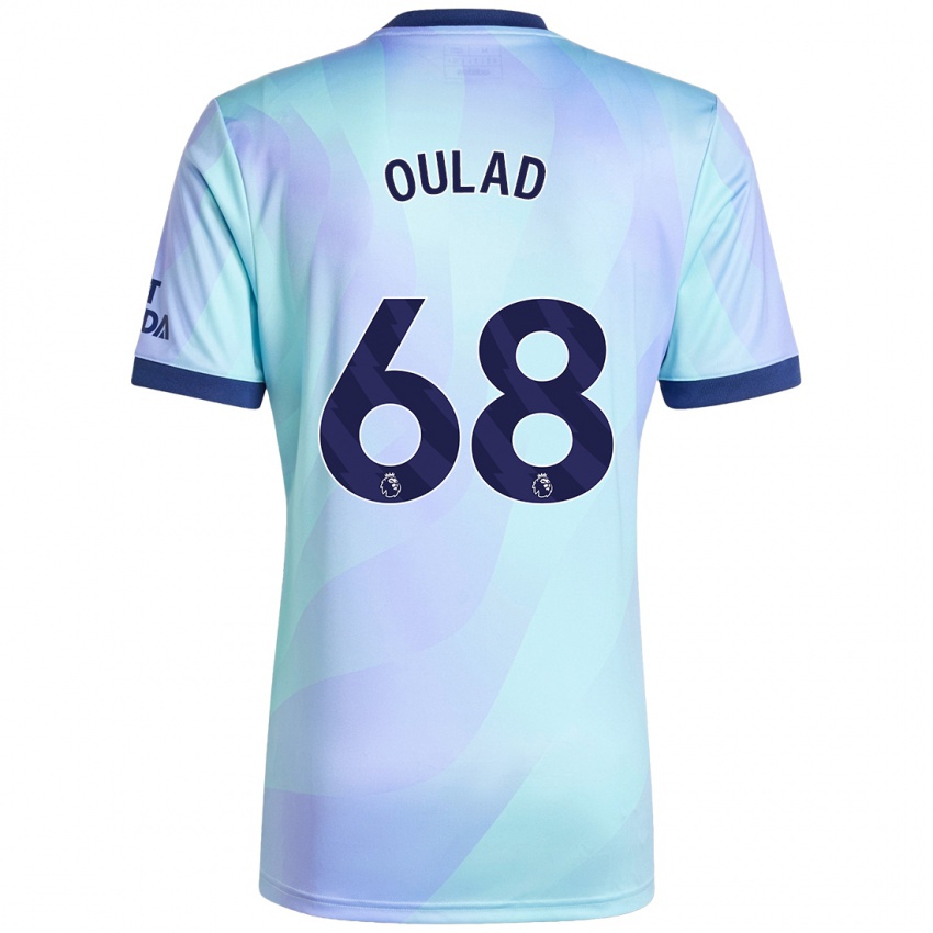 Kinderen Salah-Eddine Oulad M'hand #68 Aqua Thuisshirt Derde Tenue 2024/25 T-Shirt