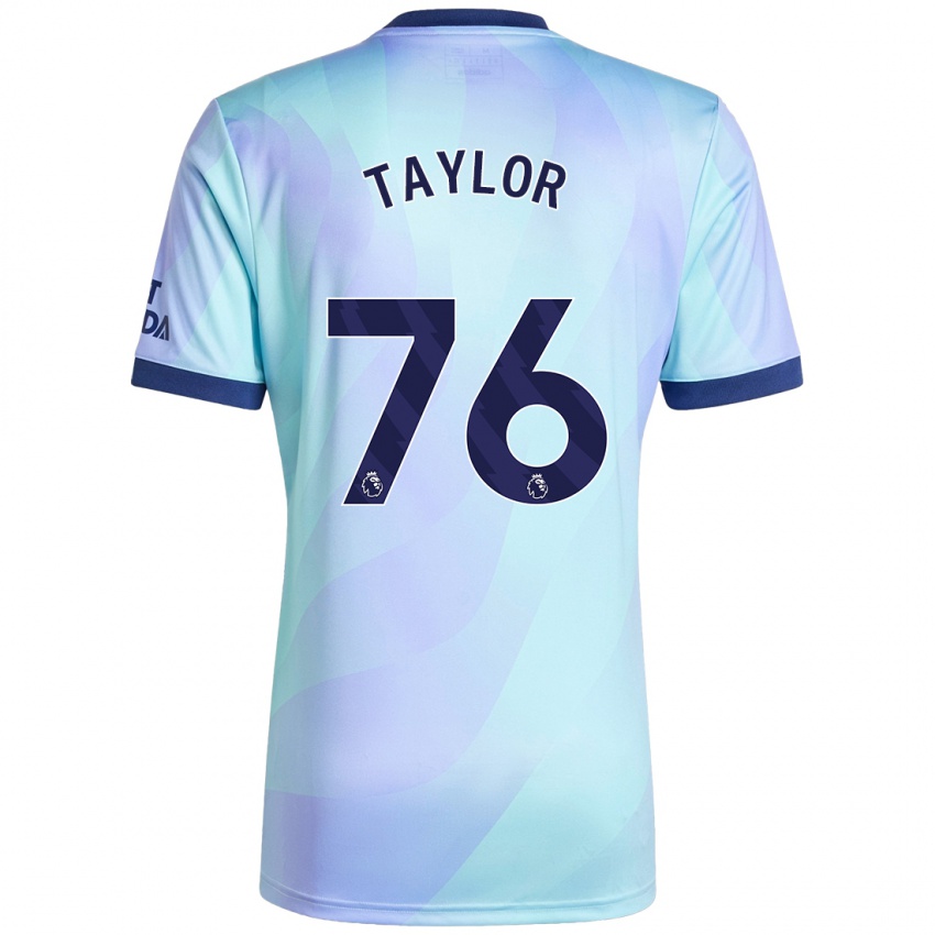 Kinderen Kido Taylor Hart #76 Aqua Thuisshirt Derde Tenue 2024/25 T-Shirt