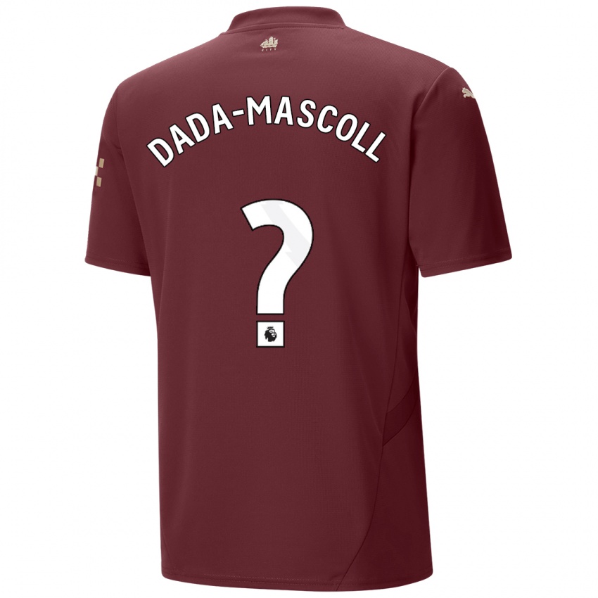 Kinderen Isaiah Dada-Mascoll #0 Kastanjebruin Thuisshirt Derde Tenue 2024/25 T-Shirt