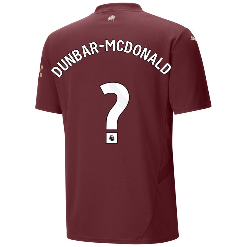 Kinderen Christian Dunbar-Mcdonald #0 Kastanjebruin Thuisshirt Derde Tenue 2024/25 T-Shirt