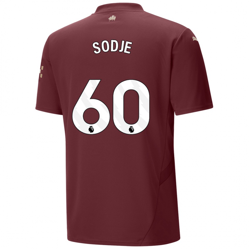 Kinderen Tai Sodje #60 Kastanjebruin Thuisshirt Derde Tenue 2024/25 T-Shirt