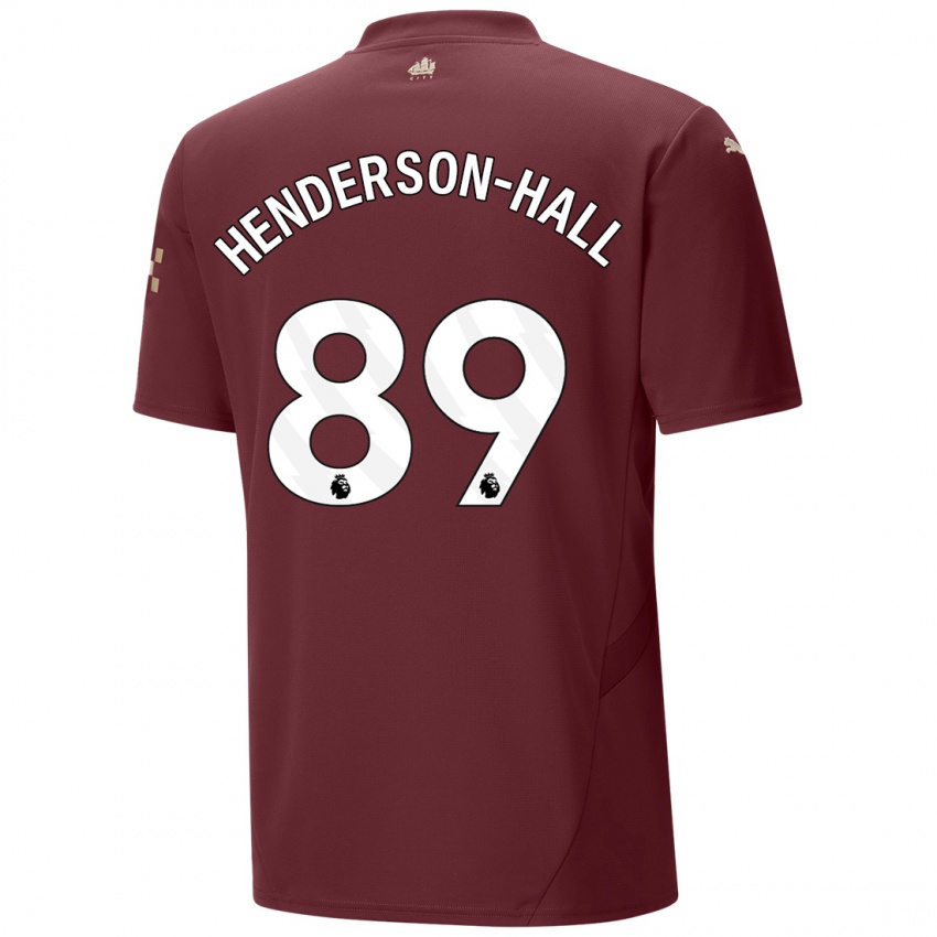 Kinderen Matty Henderson-Hall #89 Kastanjebruin Thuisshirt Derde Tenue 2024/25 T-Shirt