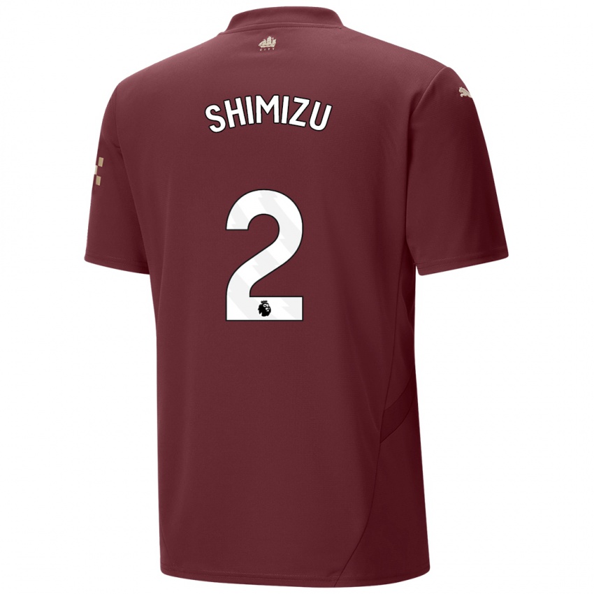 Kinderen Risa Shimizu #2 Kastanjebruin Thuisshirt Derde Tenue 2024/25 T-Shirt