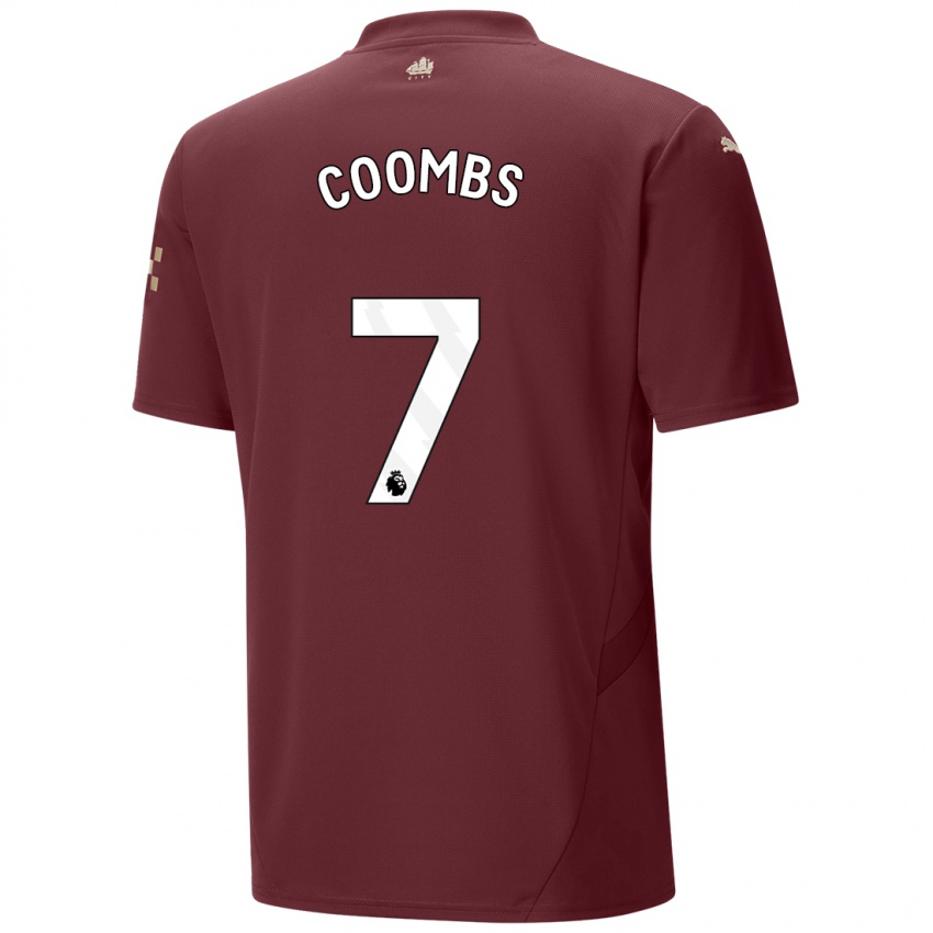 Kinderen Laura Coombs #7 Kastanjebruin Thuisshirt Derde Tenue 2024/25 T-Shirt