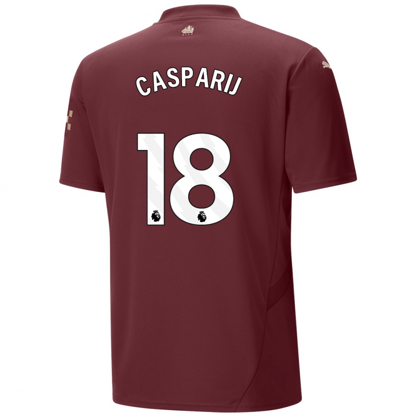 Kinderen Kerstin Casparij #18 Kastanjebruin Thuisshirt Derde Tenue 2024/25 T-Shirt