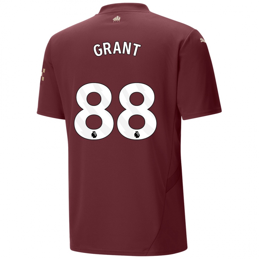 Kinderen True Grant #88 Kastanjebruin Thuisshirt Derde Tenue 2024/25 T-Shirt