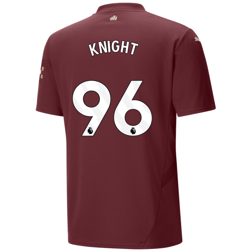 Kinderen Ben Knight #96 Kastanjebruin Thuisshirt Derde Tenue 2024/25 T-Shirt