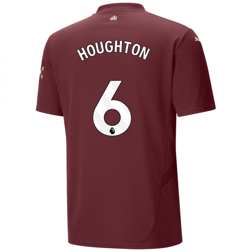 Kinderen Steph Houghton #6 Kastanjebruin Thuisshirt Derde Tenue 2024/25 T-Shirt