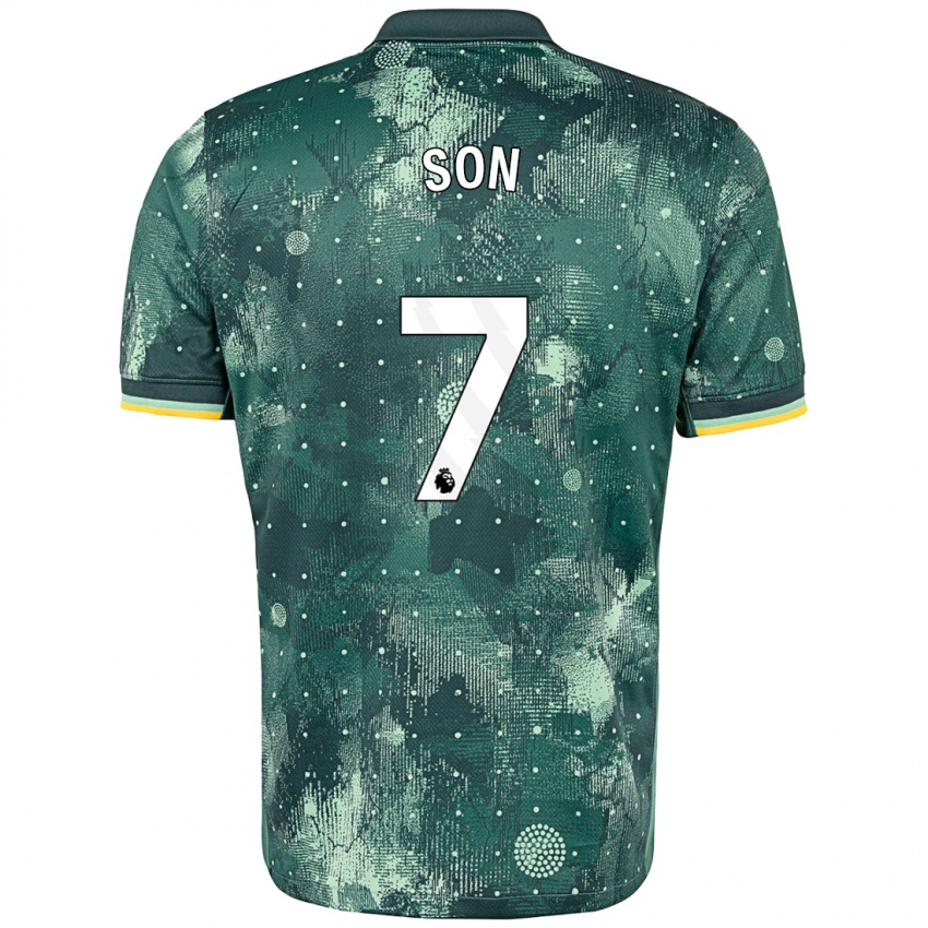 Kinderen Heung-Min Son #7 Muntgroen Thuisshirt Derde Tenue 2024/25 T-Shirt