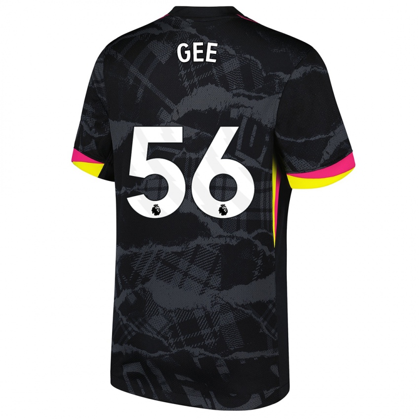 Kinderen Billy Gee #56 Zwartroze Thuisshirt Derde Tenue 2024/25 T-Shirt