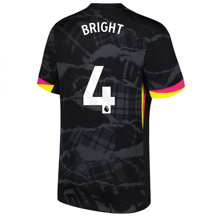 Kinderen Millie Bright #4 Zwartroze Thuisshirt Derde Tenue 2024/25 T-Shirt